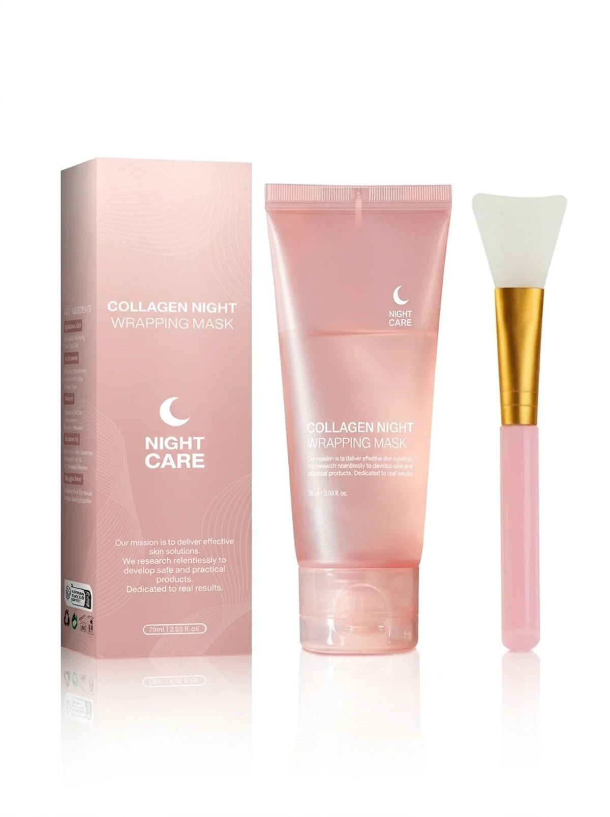 Collagen night wrapping mask with box and applicator — Buy 1