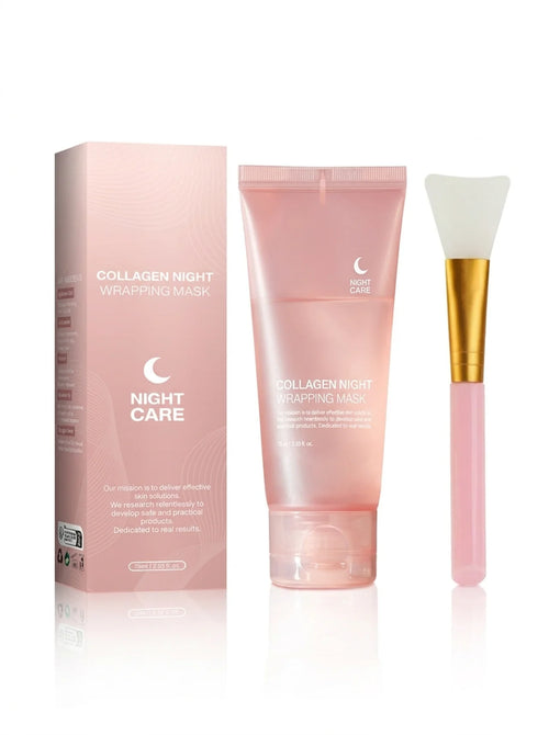 Collagen night wrapping mask with box and applicator — Buy 1